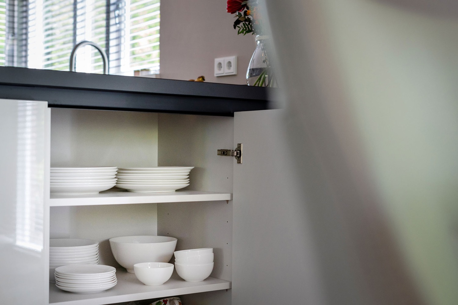 hoogglans witte keuken | Henzom Keukens