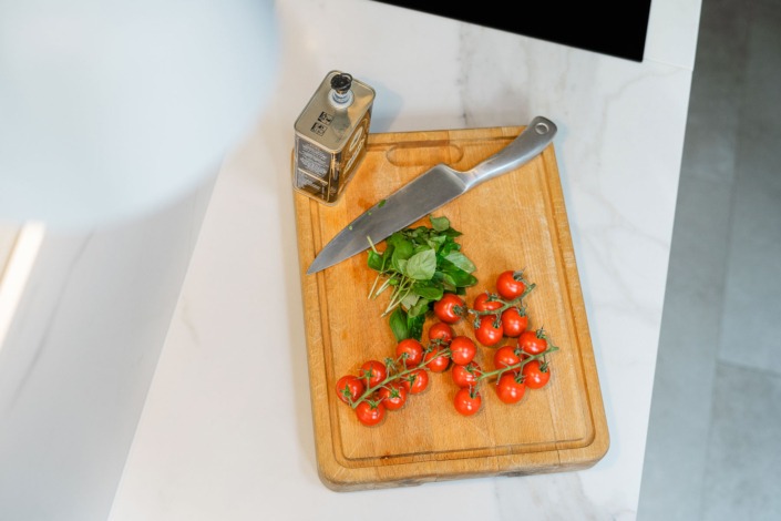 Strakke witte keuken